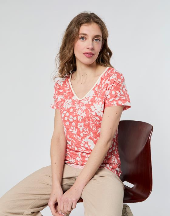 T-Shirt manches courtes bicolore