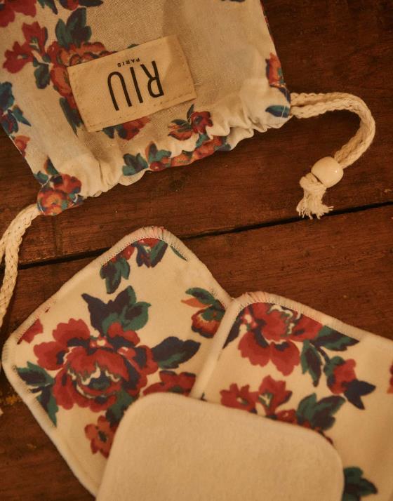 Pochette shopping imprimé à fleurs