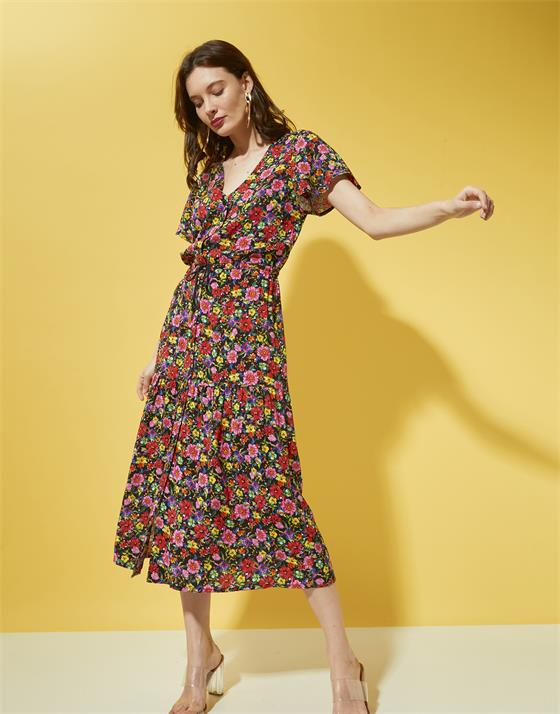 robe imprimée longue