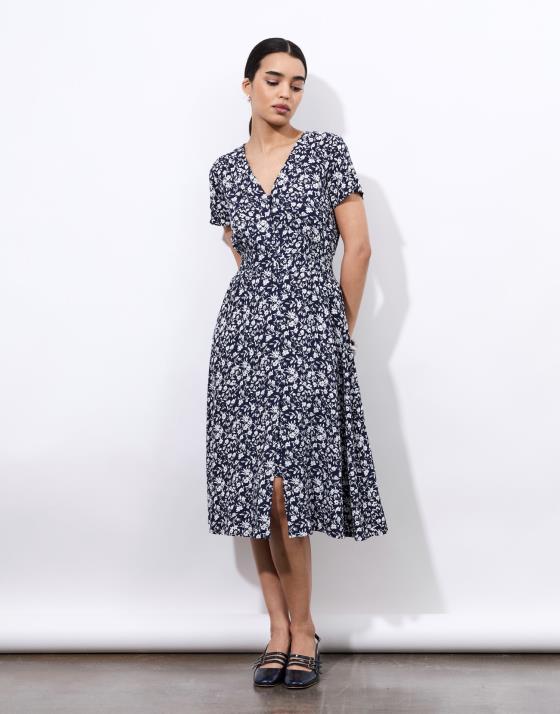 Robe courte imprimé à fleurs