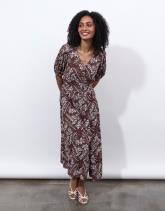 Robe longue imprimé à fleurs