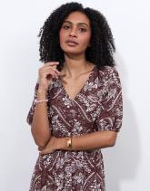 Robe longue imprimé à fleurs