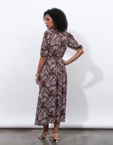 Robe longue imprimé à fleurs