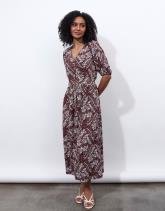 Robe longue imprimé à fleurs