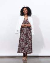 Robe longue imprimé à fleurs