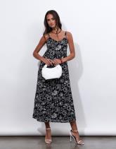 Robe maxi imprimée
