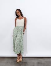 Robe longue imprimée