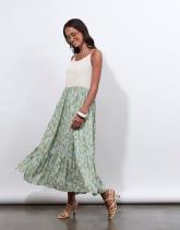 Robe longue imprimée