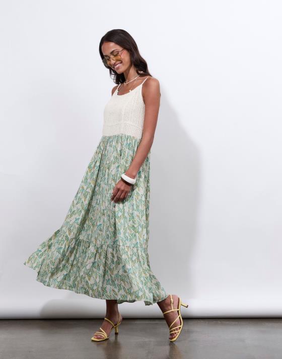 Robe longue imprimée