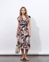 Robe midi imprimée