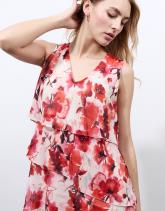 Robe courte imprimé à fleurs