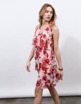 Robe courte imprimé à fleurs