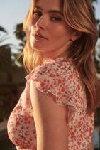 Robe courte imprimé à fleurs