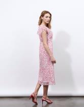 Robe courte imprimé à fleurs