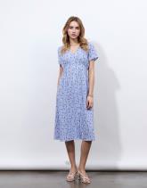 Robe longue imprimé à fleurs