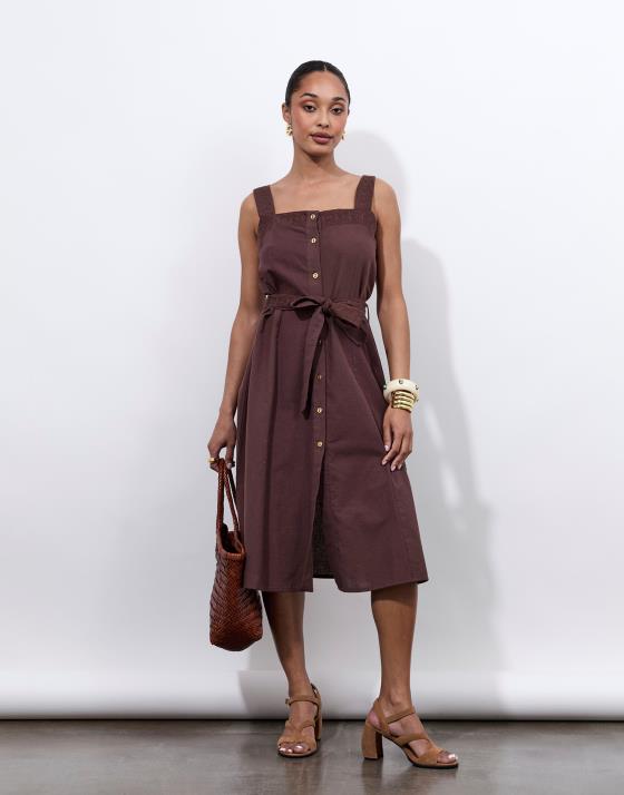 Robe midi unie