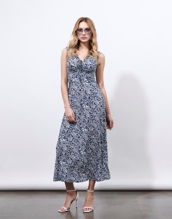 Robe longue imprimée