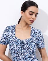 Robe courte imprimé à fleurs