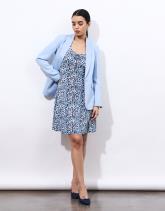 Robe courte imprimé à fleurs