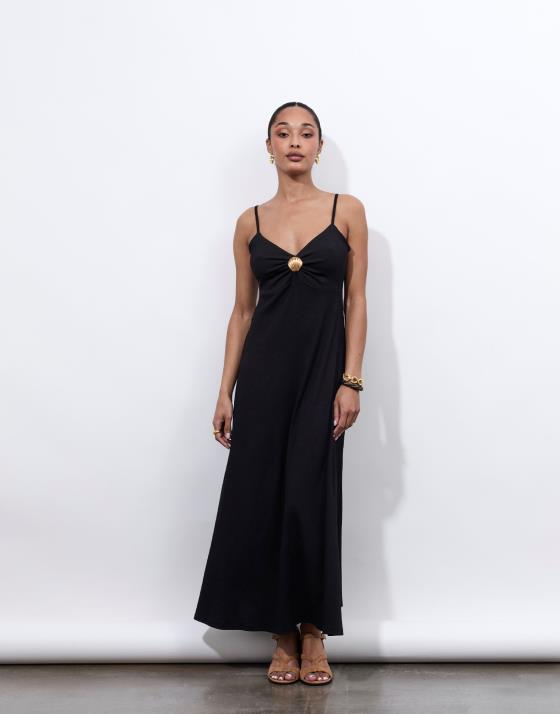 Robe longue unie