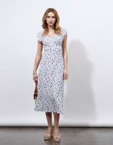 Robe longue imprimé à fleurs