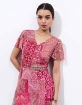 Robe longue imprimée