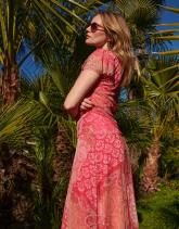 Robe longue imprimée