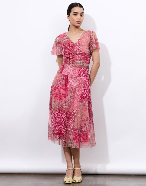 Robe longue imprimée