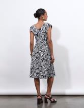 Robe courte imprimé à fleurs