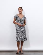 Robe courte imprimé à fleurs