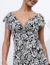 Robe courte imprimé à fleurs