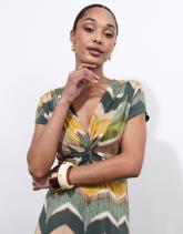 Robe longue imprimée