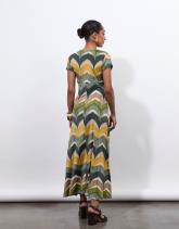 Robe longue imprimée