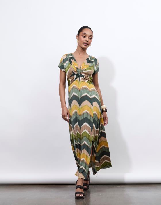 Robe longue imprimée