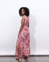 Robe longue imprimée