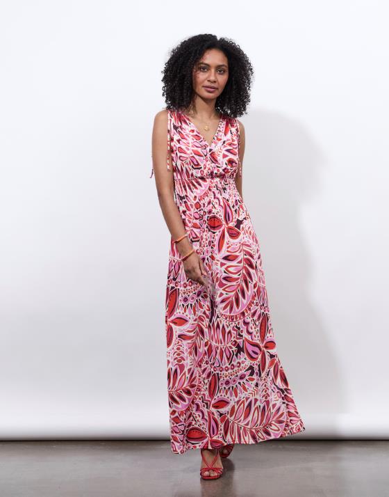 Robe longue imprimée