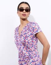 Robe courte imprimée