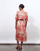 Robe longue imprimée
