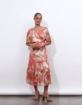 Robe longue imprimée
