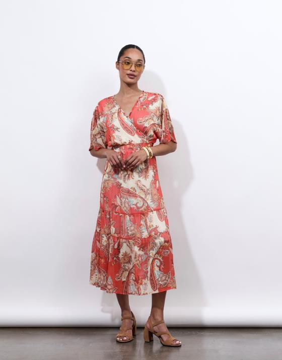 Robe longue imprimée