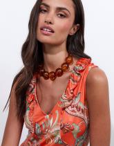 Robe longue imprimée