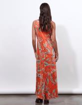 Robe longue imprimée