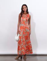 Robe longue imprimée
