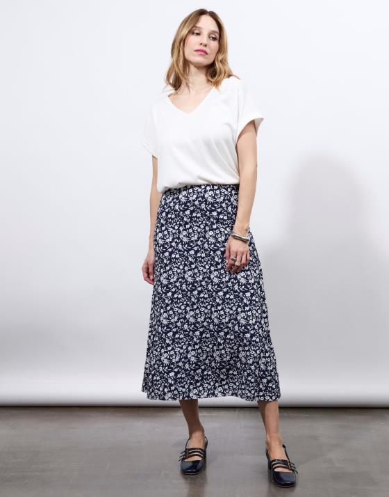 Jupe longue imprimé à fleurs