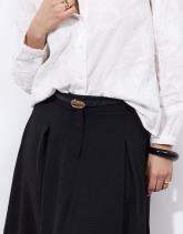 Jupe longue à basque unie