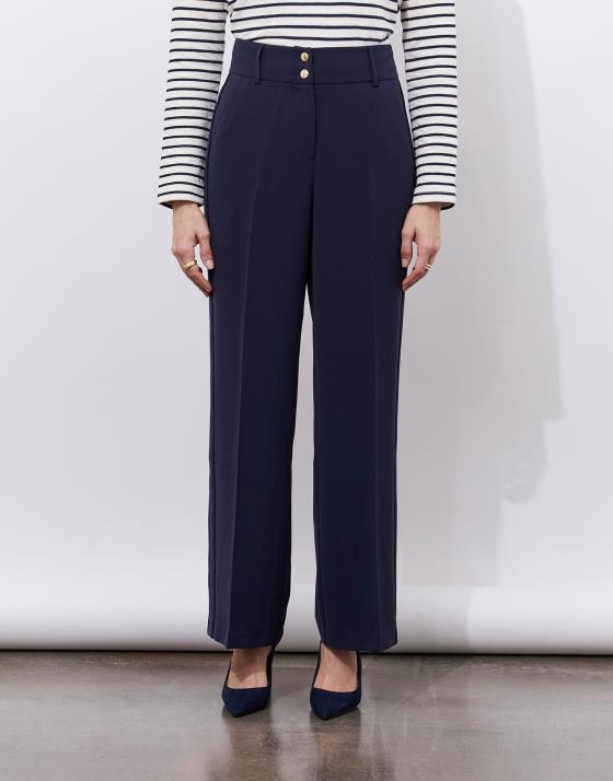 Pantalon long large uni