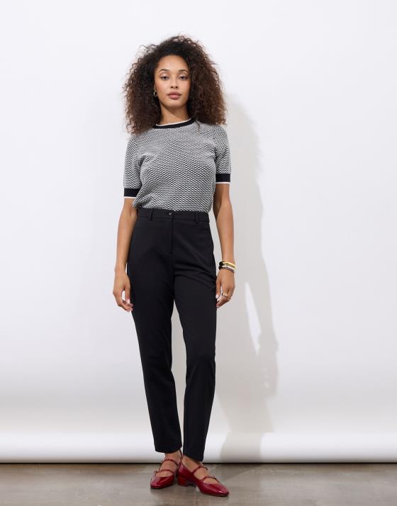 Pantalon 7/8 cigarette uni