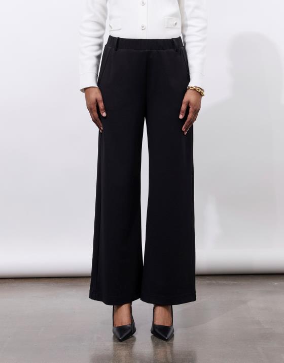 Pantalon long large unie