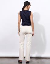 Pantalon long flare uni