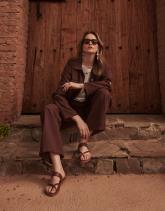 Pantalon long large uni